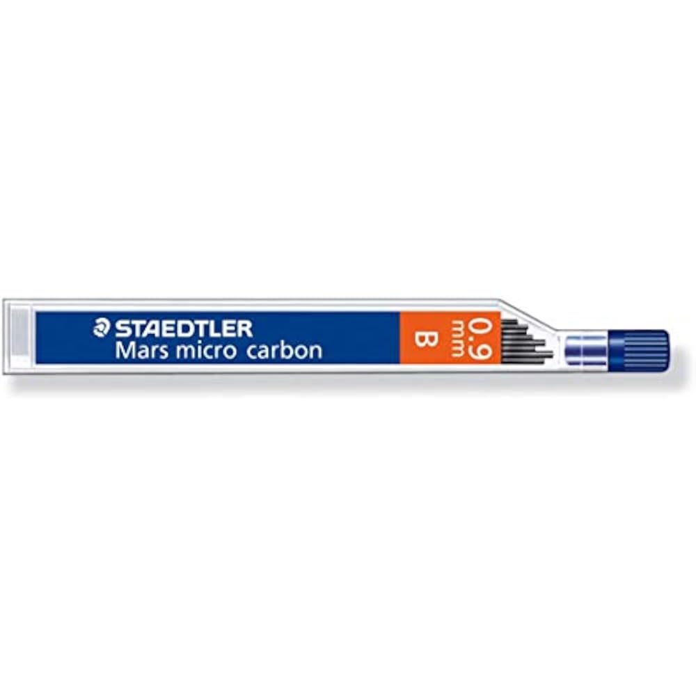 Staedtler Sharp Refill Microcarbon 0.9mm B 250 09-B [x2 Pack]