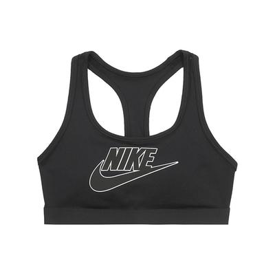 Logo Print Rundhals Ärmelloser Sport-BH Damen Unterwäsche Schwarz FB4081-010