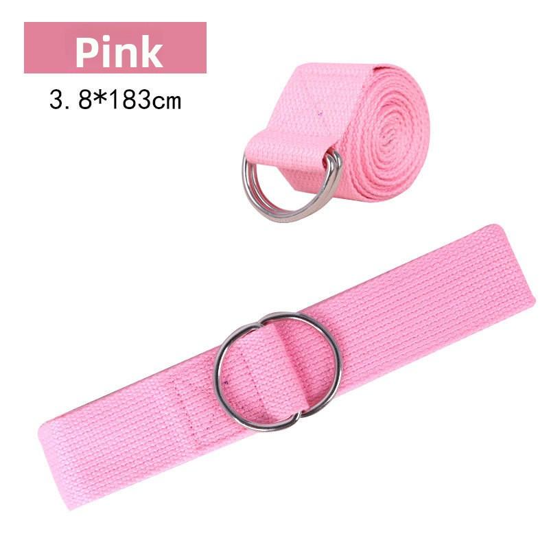 Yoga multi-stage stretch resistance band for children, Latin dance posture correction tension band, elastic digital resistance band Pink 183cm