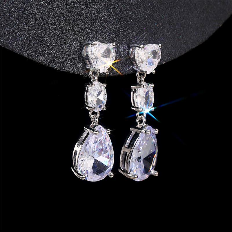 BELLA BOX Einfache elegante Tropfenohrringe für Frauen, Hochzeit, Liebe, Accessoires, ästhetische Dame, baumelnde Ohrringe, ausgefallenes Geschenk, Modeschmuck