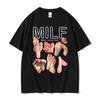 MILF Man I Love Feet Funny Meme Graphic T-shirt Men Women Casual Cotton Vintage T-shirts O-Neck Summer T Shirts Streetwear