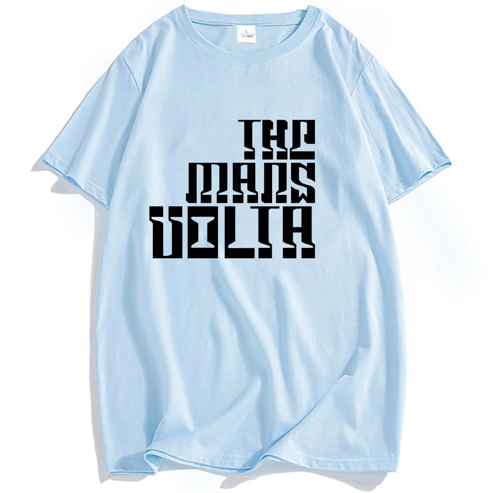 THE MARS VOLTA Logo Aufdruck T-Shirt Grafikbekleidung Lässig Locker Kurzarm T-Shirts Mode Herren Damen T-Shirt Unisex