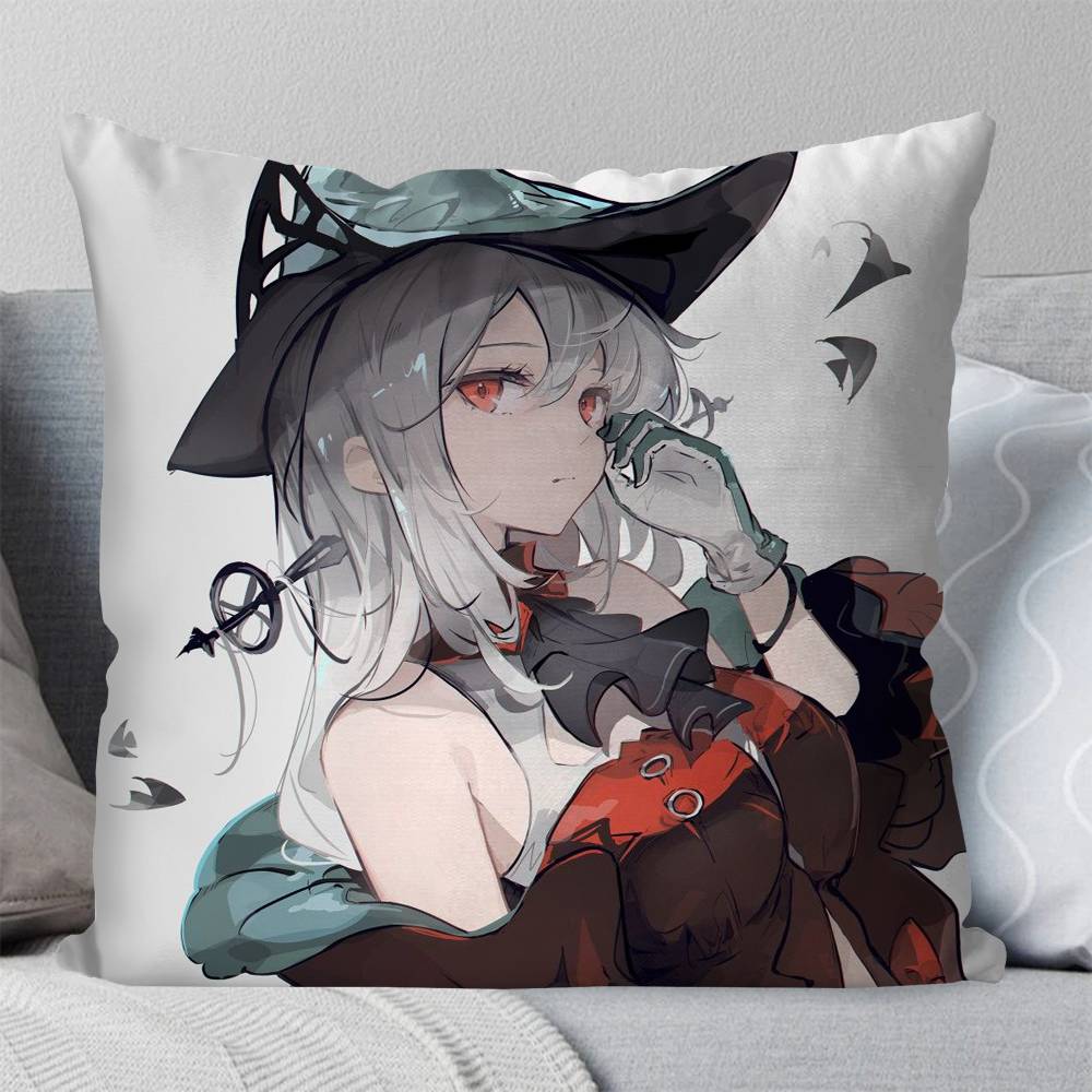 Skadi Animated Game AArknights Pillow Case Fashion Square Pillowcase Bedroom Sofa Room Ins Decoration Leisure