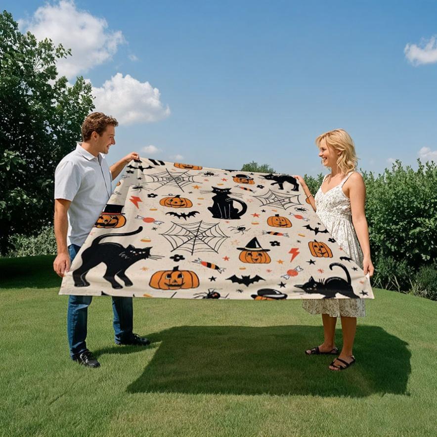 Festive Halloween Pumpkin Blanket Reversible Flannel Throw for Spooky Season AllSeason Comfort Autumn Celebration Gift