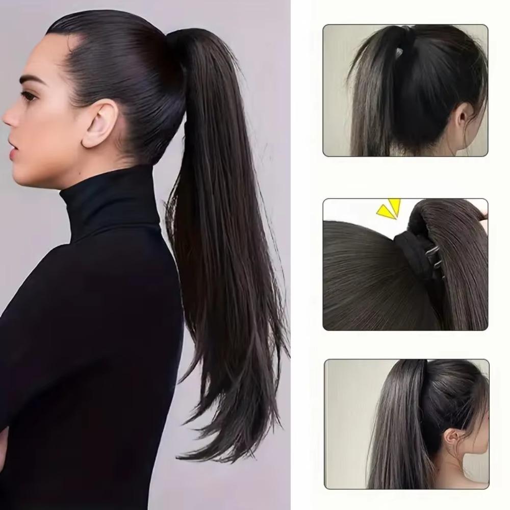 Extension Long Straight Pony Tail Hairpiece Curly Synthetic Hairpiece  for Women Hair Accessories