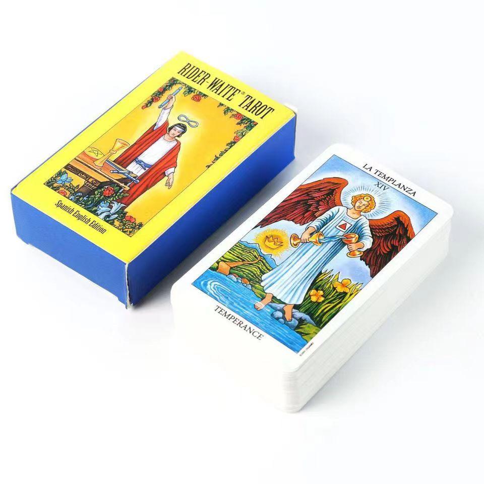 Spanish Tarot Cards Deck Games Oracle Party Playing Card English Table Board Game