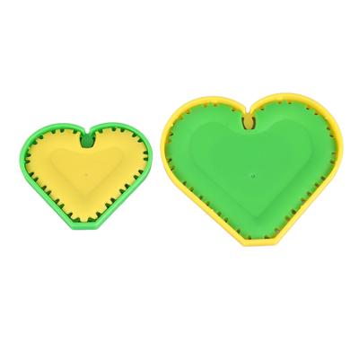 2 stücke Blume Maker Set DIY Handarbeit Einfach Nähen Schnell Kanzashi Blume Maker Platten für Herz