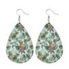 Summer Fashion Lightweight Faux Leather Earrings for Women Fruit Leaf Beach Teardrop Drop Dangle Earrings Jewelry Gift Wholesale