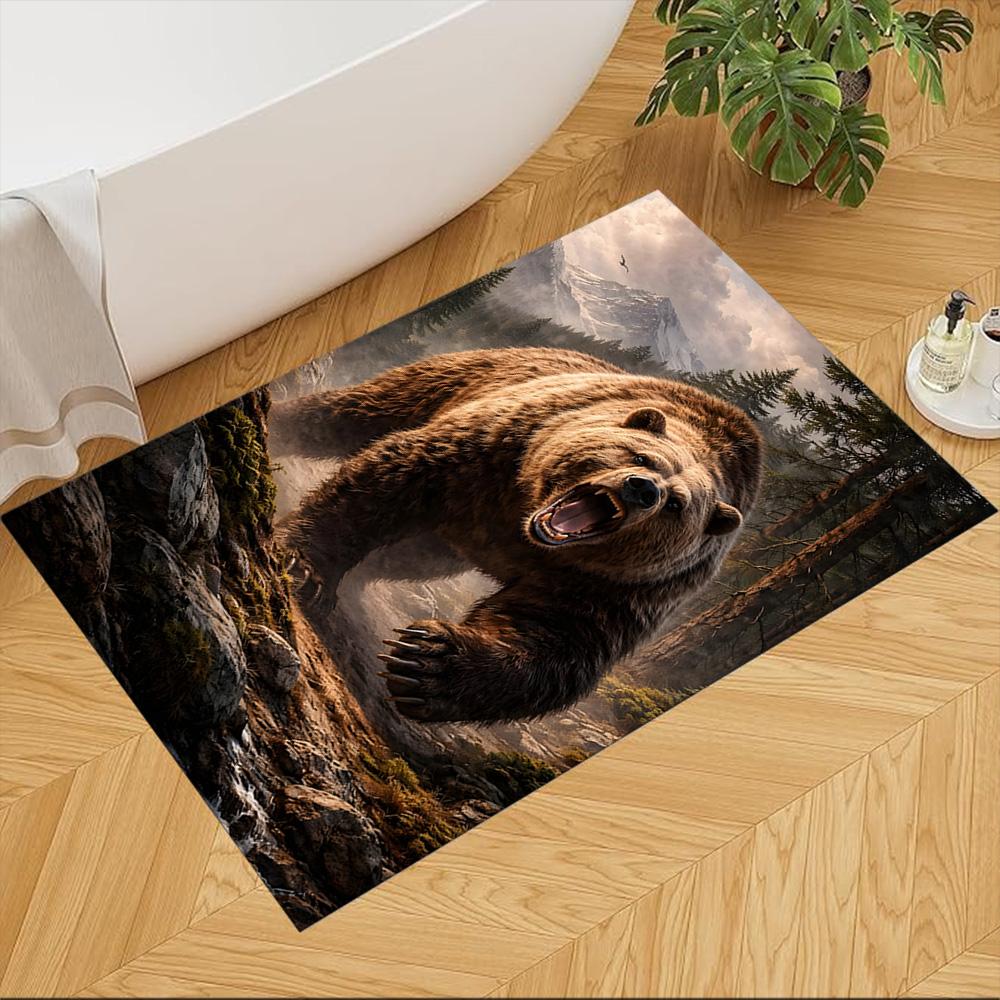 

Bears In The Forest Non-Slip Home Carpet Design Great for Home & Apartment 40cmx60cm