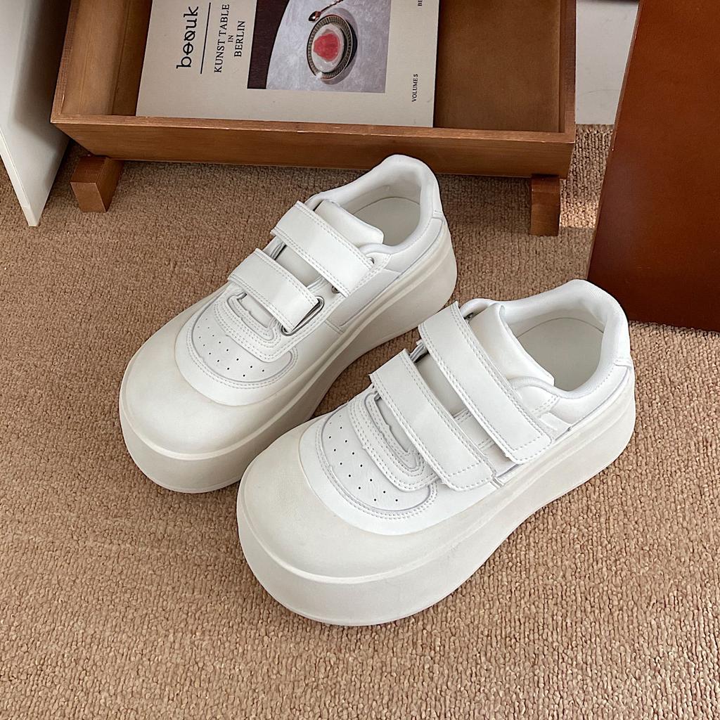 Fashion Women's Platform Casual Shoes 2025 Spring Autumn New Fashion Height Increase Flats Comfortable Outdoor Non Slip Vulcanized Shoes