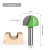 1pc 8mm Shank Ball Nose End Mill Round Nose Cove CNC Milling Bit Radius Core Box Solid Carbide Router Bit Tools