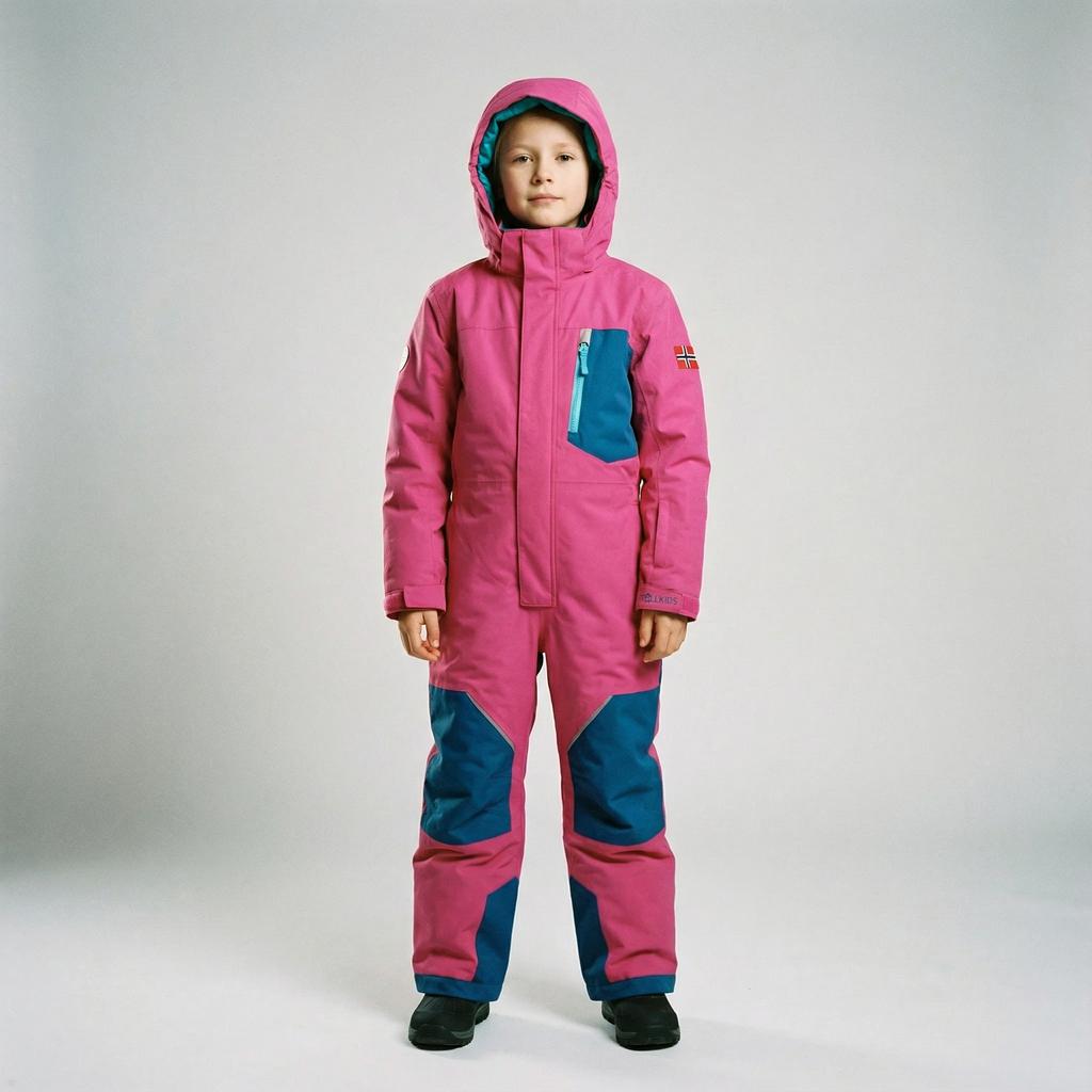 Kombinezony śnieżne + kombinezony Trollkids Kids Isfjord Snowsuit XT dla chłopca/dziewczynki (639-243)