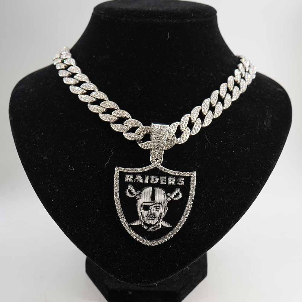 Pendentif Collier Champion de Rugby d'Assaut, Accessoire Populaire Hip-hop Danse de Rue Européen et Américain, Collier en Alliage