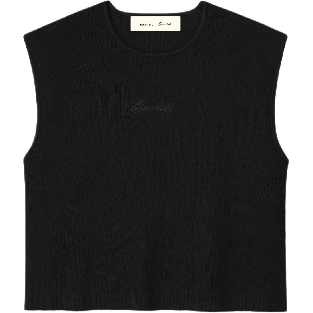 Fear Of God Essentials Ss26 Womens Signature Rib Knit Cropped Top Women tops 192SP267871FW XS