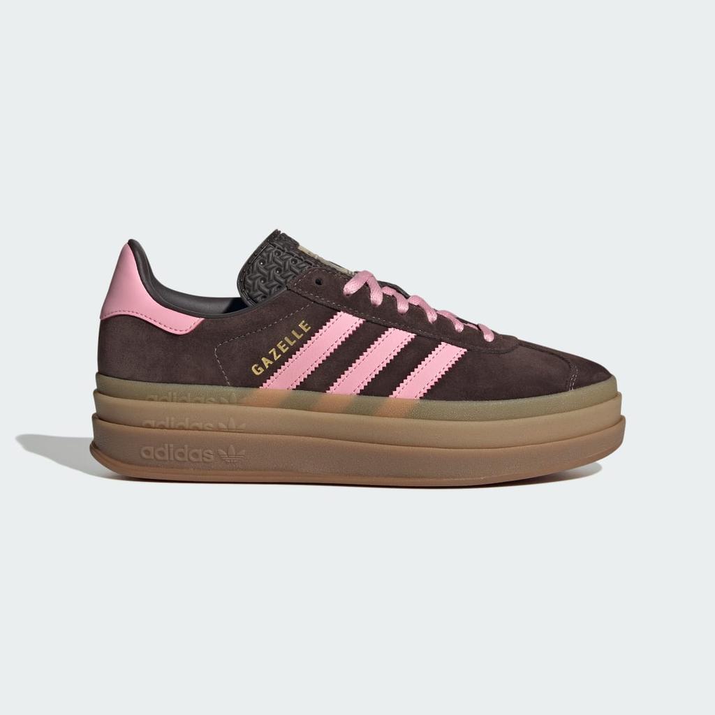 adidas GAZELLE BOLD IH6786 Unisex Originals Sneakers Aurora Coffee / Light Pink / Gold Metallic