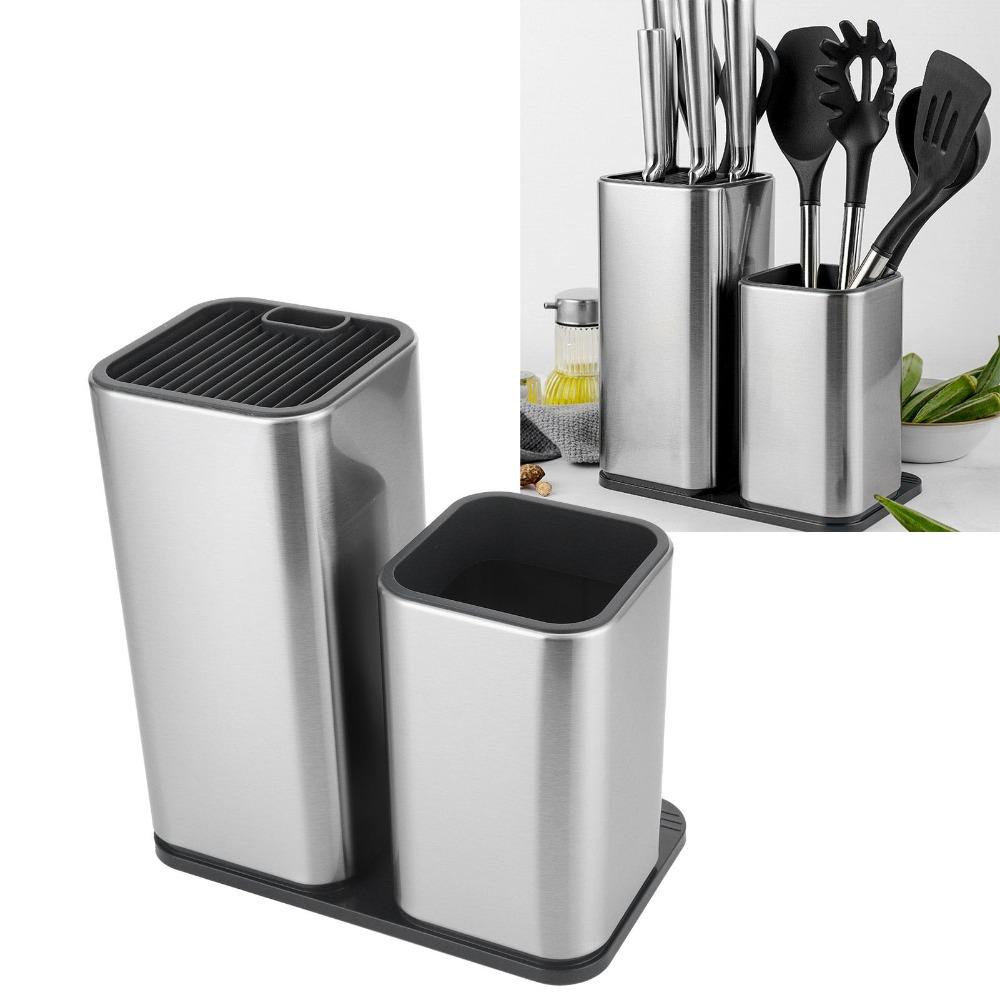 Thickened Utensil Bucket Rustless Steel Storage Tube Storage Holder  Spoon Storage