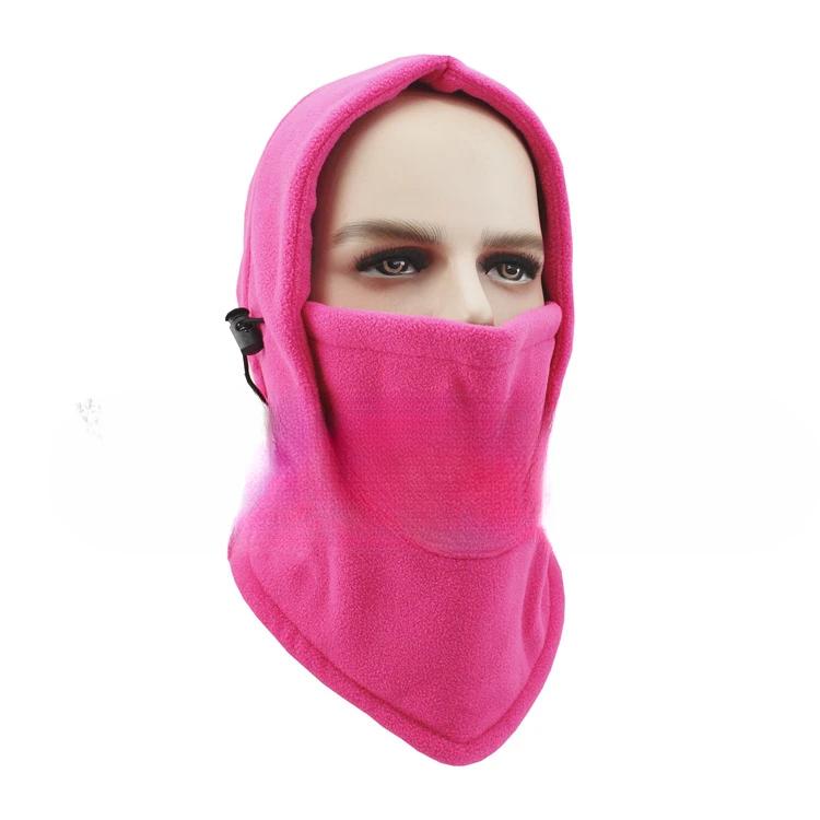 

Beanies Windproof Cap Unisex Winter Outdoor Camouflage Multifunctional Fleece Head Cover Soft Warm Riding Mask Hat Beanie Boos рожевий червоний колір