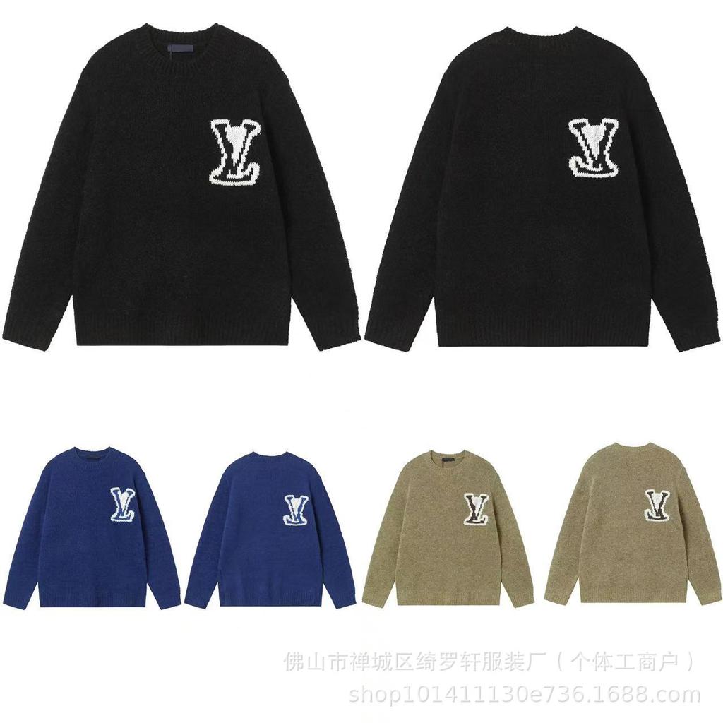 LV New Logo Unisex Casual Loose Sweater - Versatile Lazy Style