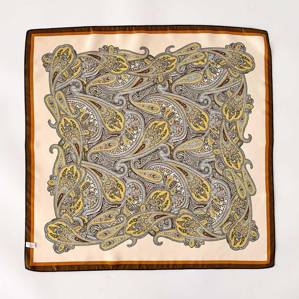 100% Natural Twill Silk Scarf for Women Neck Tie Double Side Female Foulard Shawl High Quality Square Hijab Bufanda Scarves 65cm