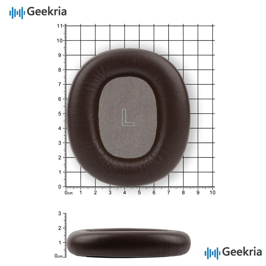 Geekria Elite Earpads Compatible with Bang & Olufsen Beoplay H95 (1266100) Headphones, Lambskin Ear Pads/Ear Cups (Chestnut)