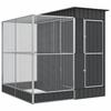 Vidaxl Aviary with Extension, Silver, 209X203X216 Cm, Steel