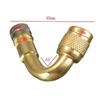 3Pc 45/90/135 Degree Air Tyre Valves for Truck Motorcycle Cycling Accessories Adapter Car Valve Extension Stem Brass