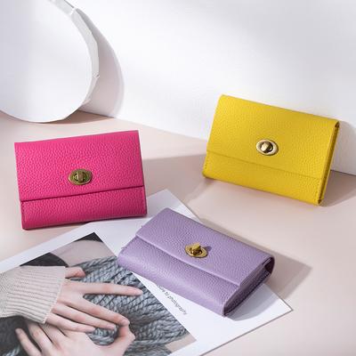 New Card Bag High Value Women's First Layer Cowhide Business Card Bag Multifunctional Full Leather Niche Design Change Bag