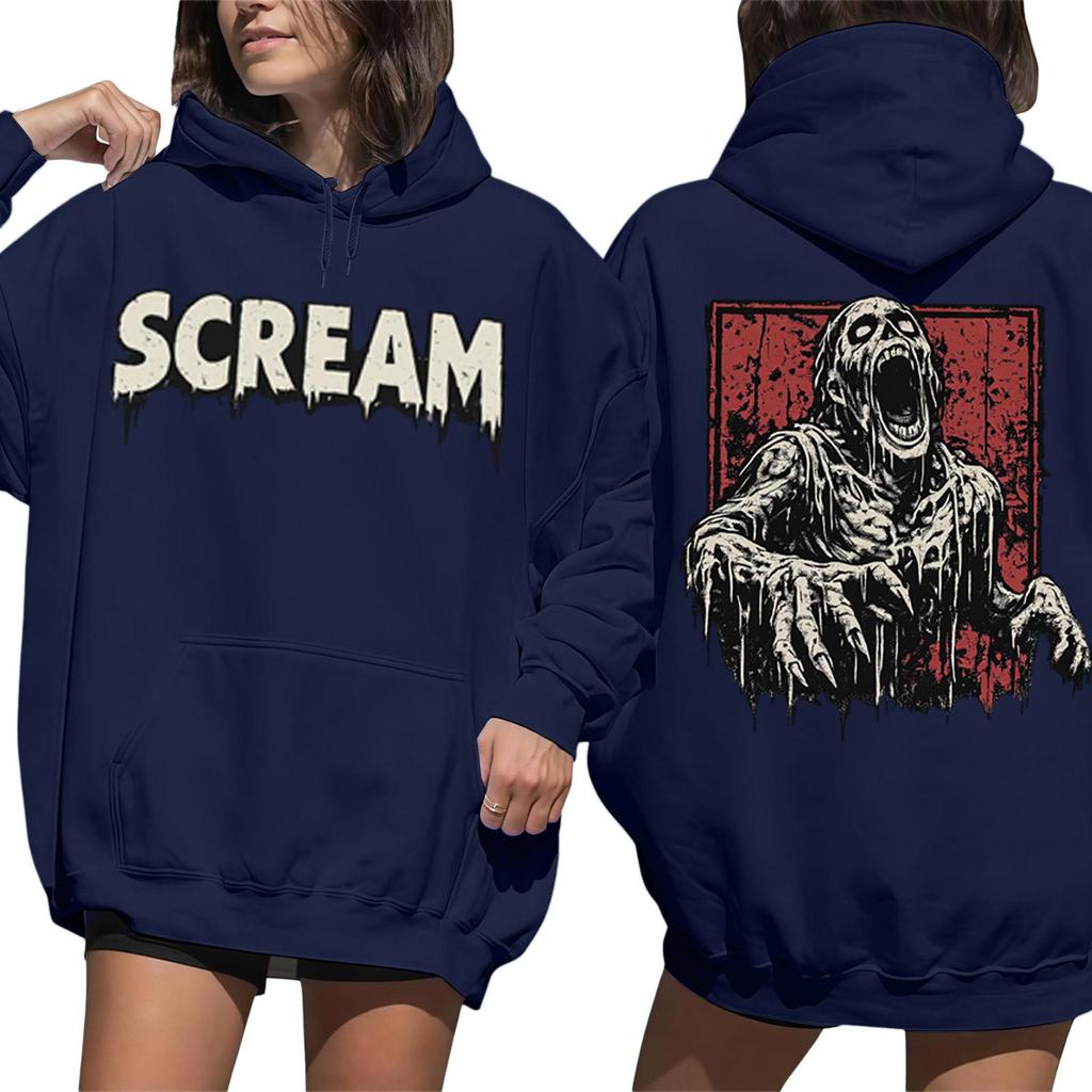 Women's Fashion Long Sleeve Sweatshirt with Graphic Print for Casual Daily Wear