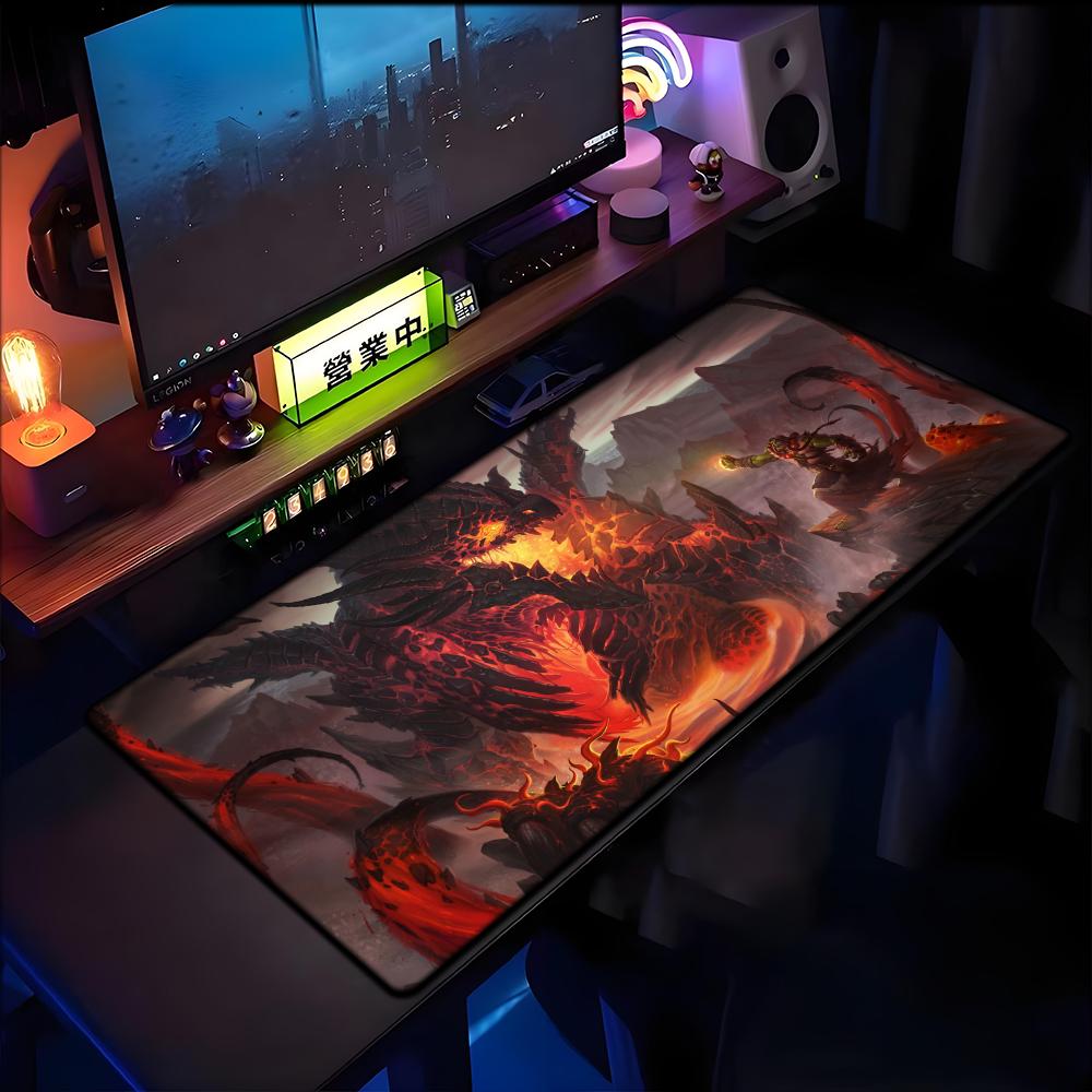 World of Warcraft Lich King Mouse Pad PC HD Anime Gaming Accessories Keyboard Mousepad Laptop XXL Game Cabinet Desk Mer Mousepad