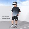 Zuoxi Boys' Quick-Dry Short-Sleeve Two-Piece Set