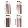 6 Stück Professioneller Pinsel Nylonborsten Pinsel für Künstler Anfänger Öl Acryl Aquarell Felsen Leinwandmalerei