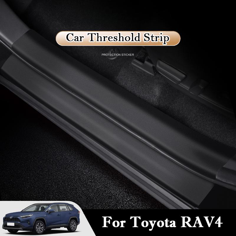 For Toyota RAV4 2015-2026 Car Threshold Strip Protective Stickers Door Trunk Scratch Trampling Resistant Auto Interior Stickers