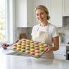 Multi Purpose Baking Mat With 30 Baking Rings For Macaron Pizza Cookie Bread