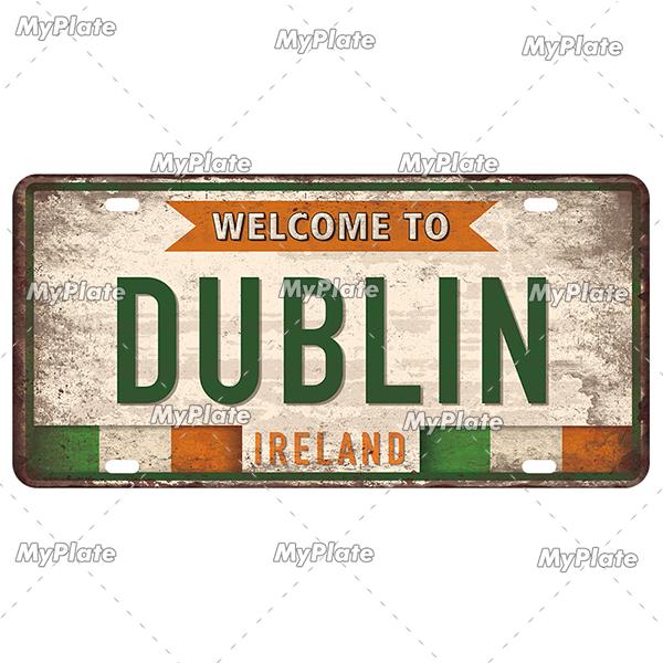 [MyPlate] Country City Style 15x30CM Plate Vintage Metal Sign Plaque Tin Sign Man Cave Decoration Bar Sign Club Poster Gift