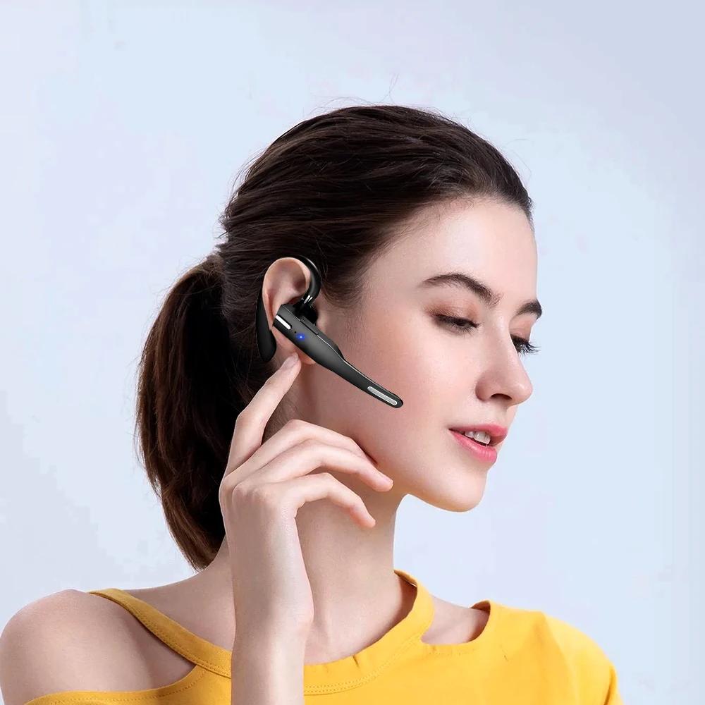 Bezdrátová sluchátka Bluetooth Sluchátka do uší s dlouhým pohotovostním režimem Business Headset s potlačením hluku Sluchátka pro řidiče