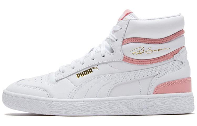 Puma Ralph Sampson Mid  White Bridal Rose  35.5