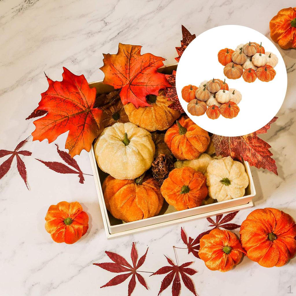 

2x 12 шт. Сделай сам Фетровая тыква Хэллоуин Подвесное украшение для детей И украшения Ассорти Вельвет