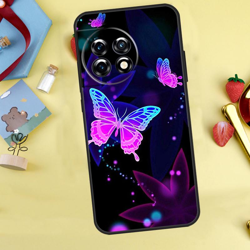 Black Beautiful Butterfly Case For OnePlus Nord 5 CE 2 3 4 Lite N20 N30 OnePlus 10T 12R 13R 13T 10 11 12 13 15 Cover