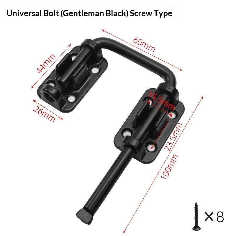Sliding Door Latch Lock Zinc Alloy 90 180 Degree Rotatable Anti-Theft Universal for Patio Balcony Home Safety Guard