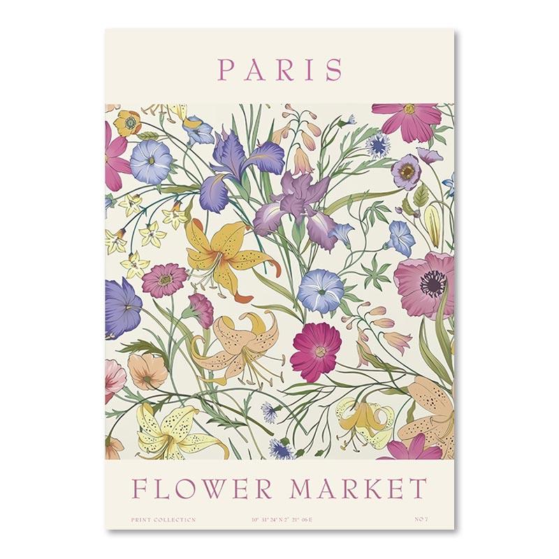 

Boho Matisse Цветочный рынок Синий Желтый Оранжевый Exhibitio Плакат Печать Холст Картина Настенные Художественные Фотографии для Декора Гостиной 21x30cm No Framed