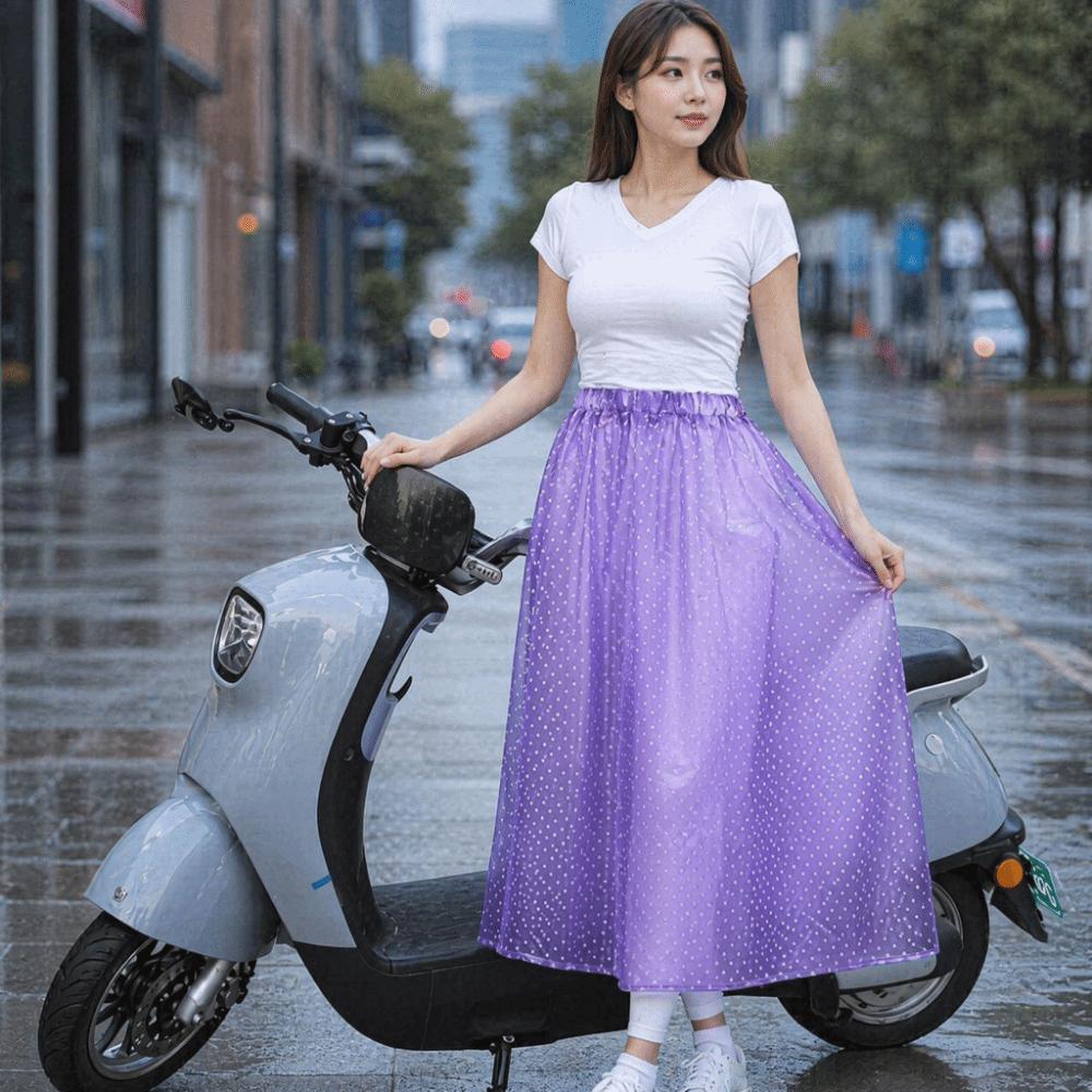 Plastic Waterproof Apron Oil Proof Rainproof Apron Raincoat Cycling Apron Tea Picking