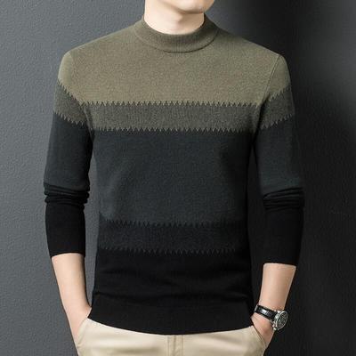 Eleteen Men's 100% Merino Wool Warm Sweater