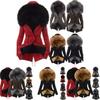 Luxuriously Warm Winter Womens Parka Outwear Military Hooded Coat With Fur Lining