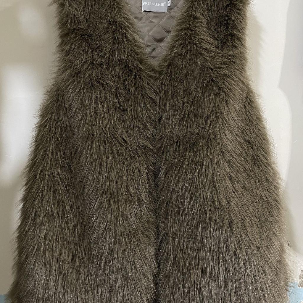 Women's fur light autumn and winter vest medium and long imitation raccoon hair mink fleece thin imitation fox hair jacket