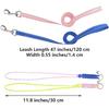 2pcs Figure 8 Harness and Leash with Reflective Strap and Bell for Ferrets, Rabbits, Bearded Dragon, Guinea Pig, Chinchilla and Hamster Small Animal