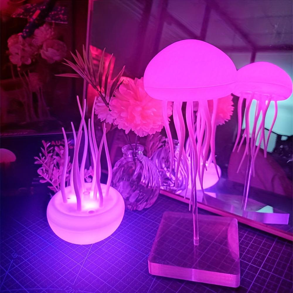 Cartoon Jellyfish Night Light RGB Gradient Cute Jellyfish Bedside Lamp Voice Control Type-C Charging LED Night Lamp Dropshipping