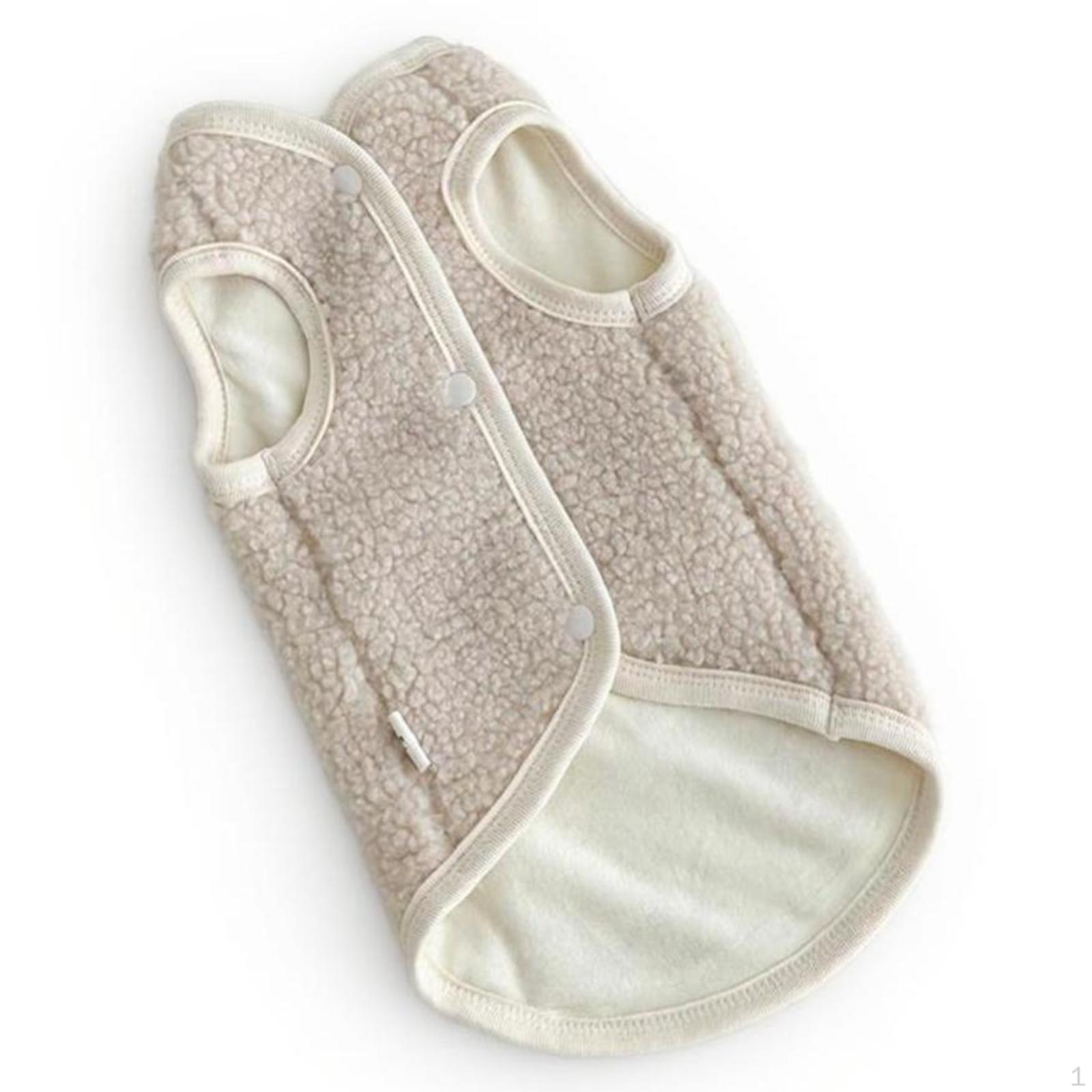 Macskaruha, Polár Mellény, Meleg Vastag Pulóver macskák számára XS Sárgabarack XL_Apricot gray