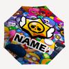 Personalized Name B-Brawl Stars Print Umbrella - Automatic Open/Close, Eight-Rib Durable Frame, Automatic Folding Umbrella