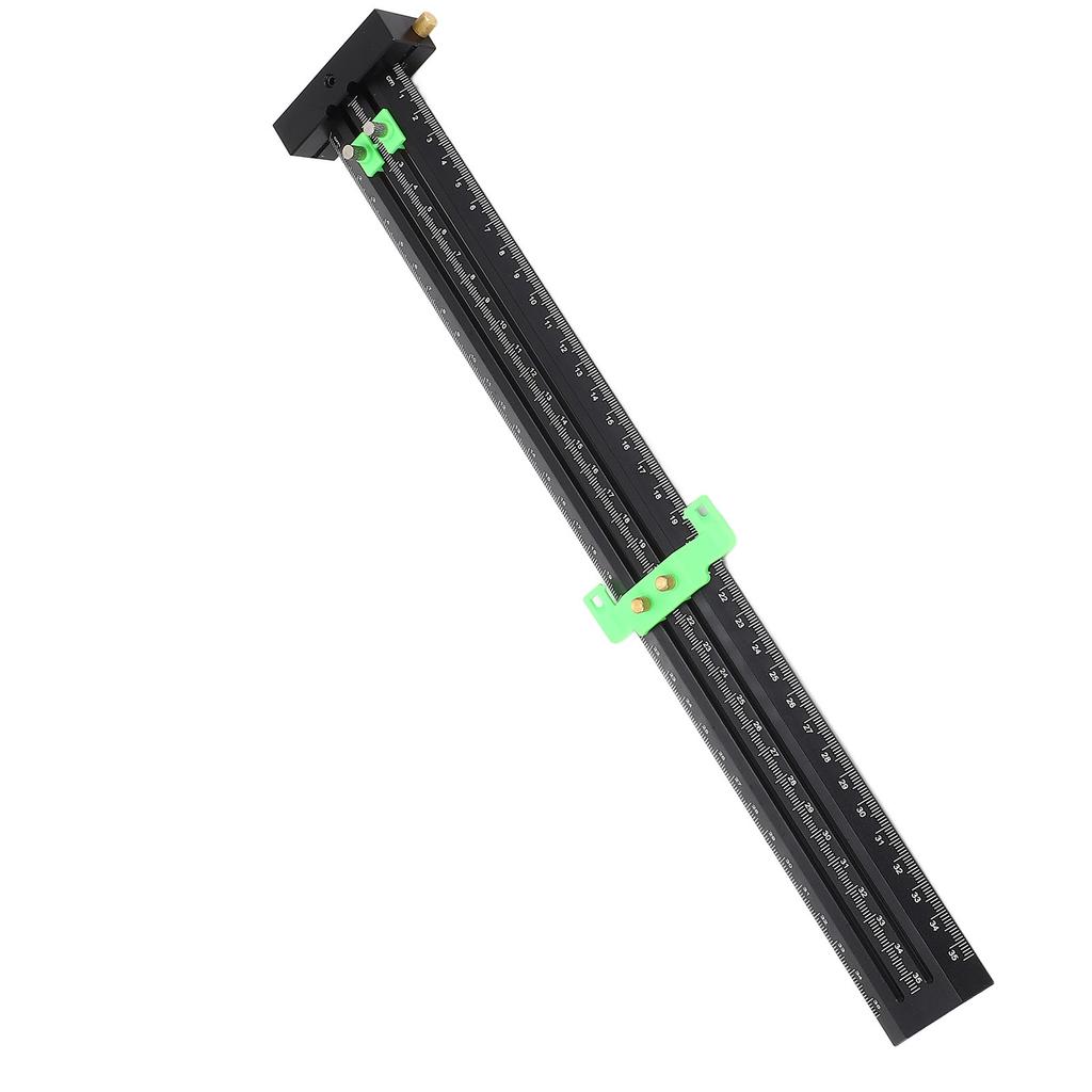 T   Ruler Metal Aluminum Alloy Double Needle Woodworking Line Drawing Parallel Vertical Scribing 35cm