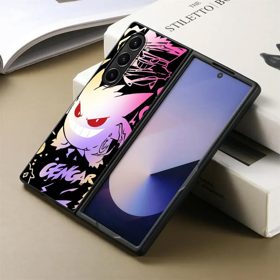 Case for Samsung Galaxy ZFold7 ZFold5 ZFold3 ZFold4 ZFold6 Z Fold 7 6 5 4 3 Back Phone Cover Cool Gengar Pokemon